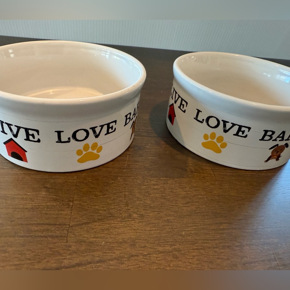 GIBSON-Set of 2 ceramic dog bowls - Picture 6 of 8